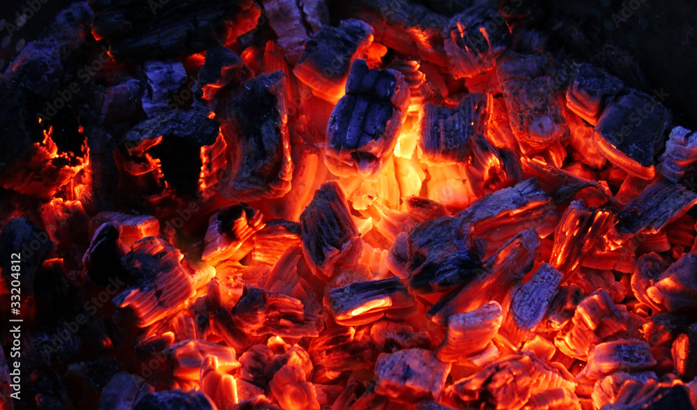 Red coals Red coals