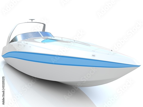 White speedboat © valentinT