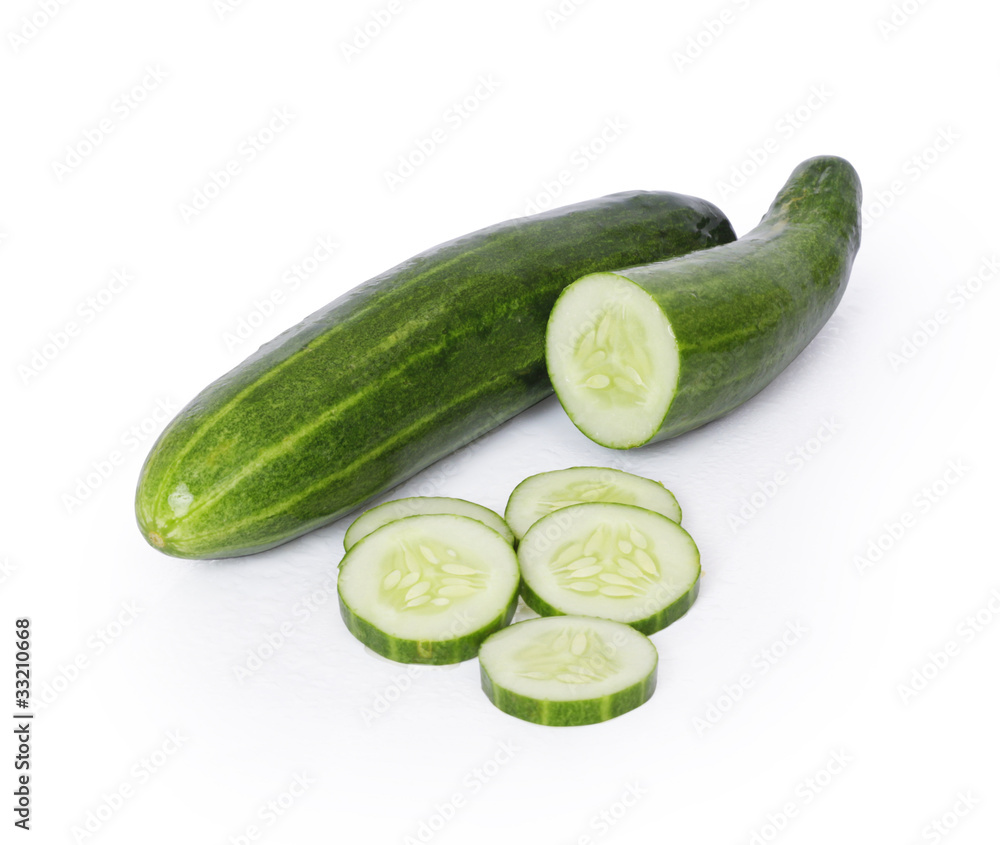 Cucumber on white background Cucumber on white background