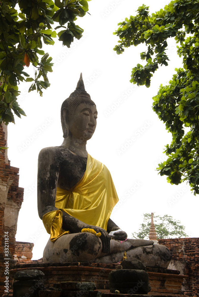 Obraz premium Ancient image buddha statue in Thailand