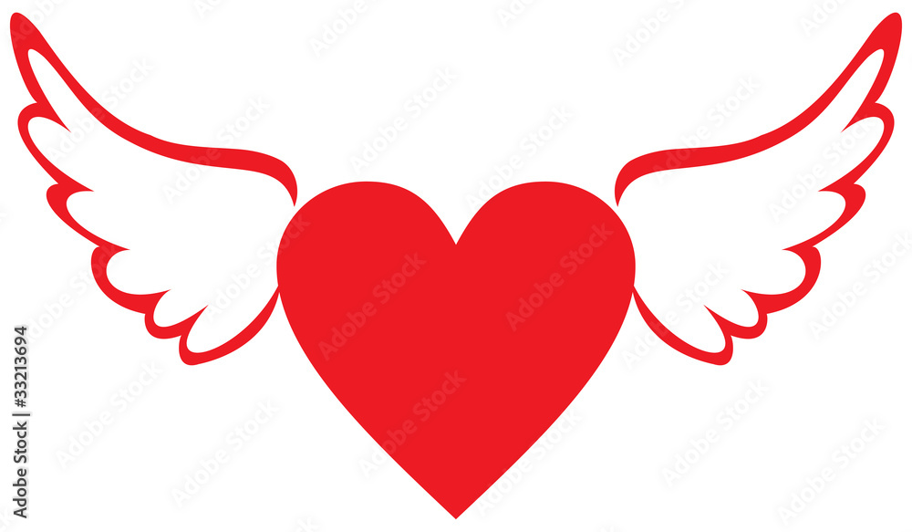 Heart with wings Heart with wings