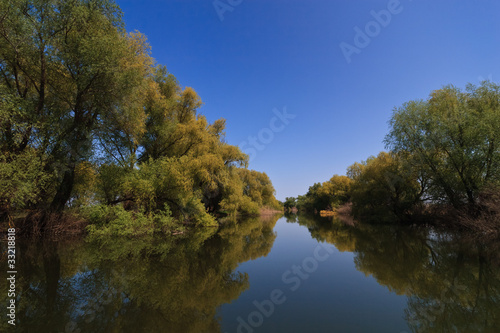 river channel in the Danube Delta