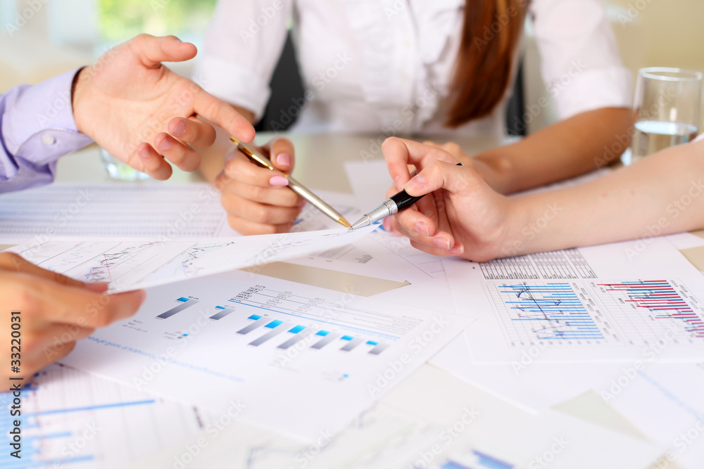 financial and business documents on the table financial and business documents on the table