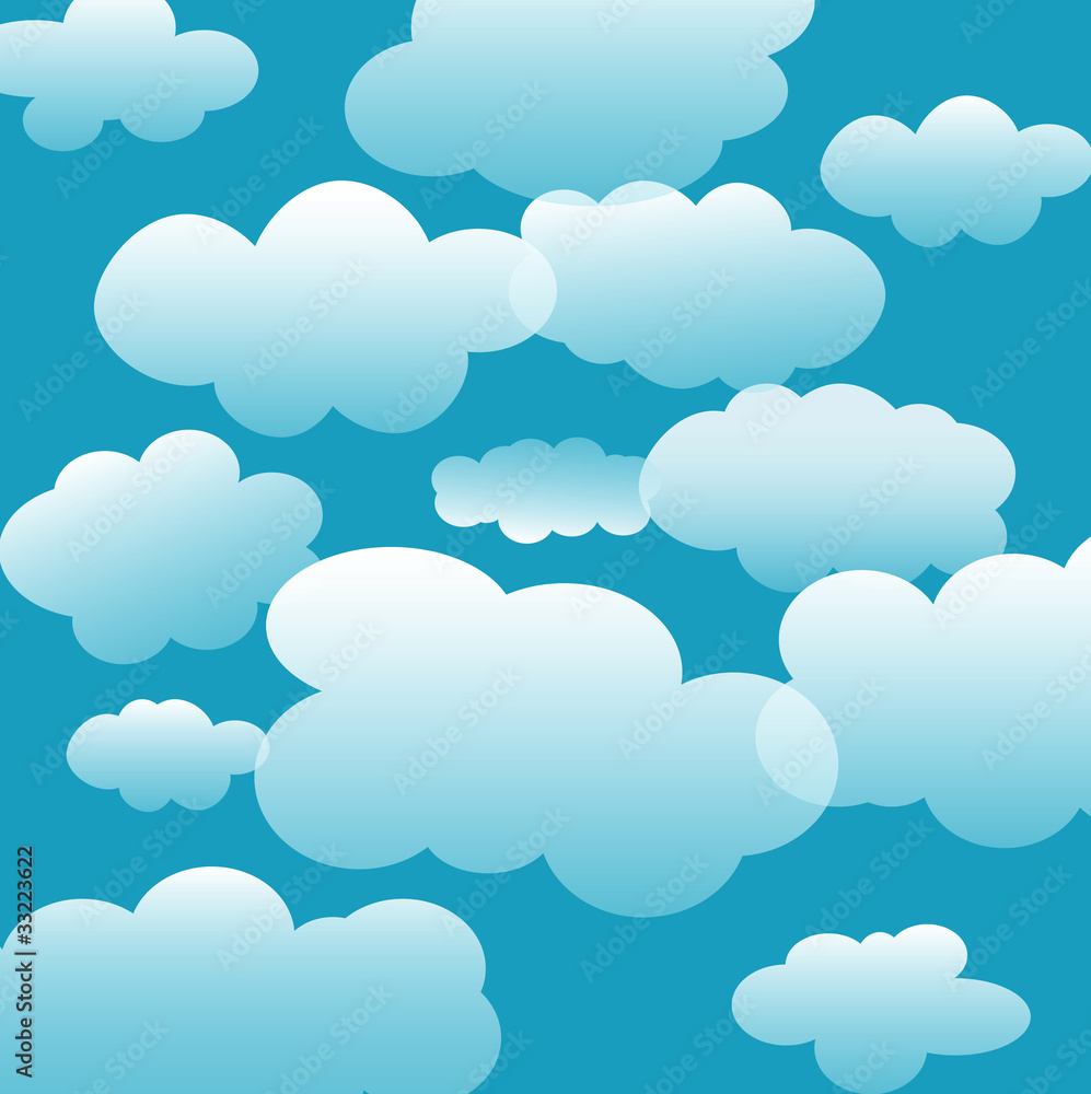 Abstract cloud background Vector
