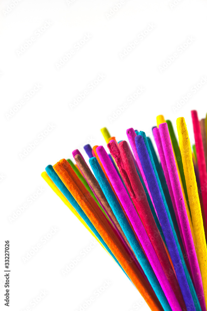 Fototapeta premium Incense Multicolored For the temple