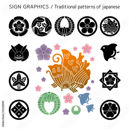 Sign Graphics ( Traditional patterns of japanese )