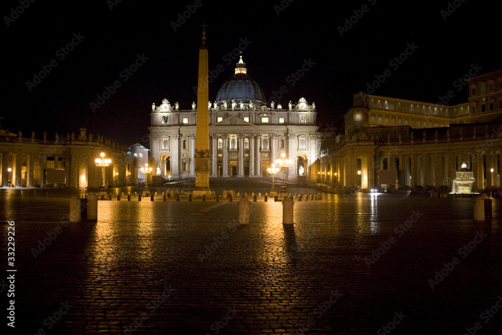 Fototapeta Vatican city at night
