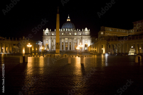 Vatican city at night