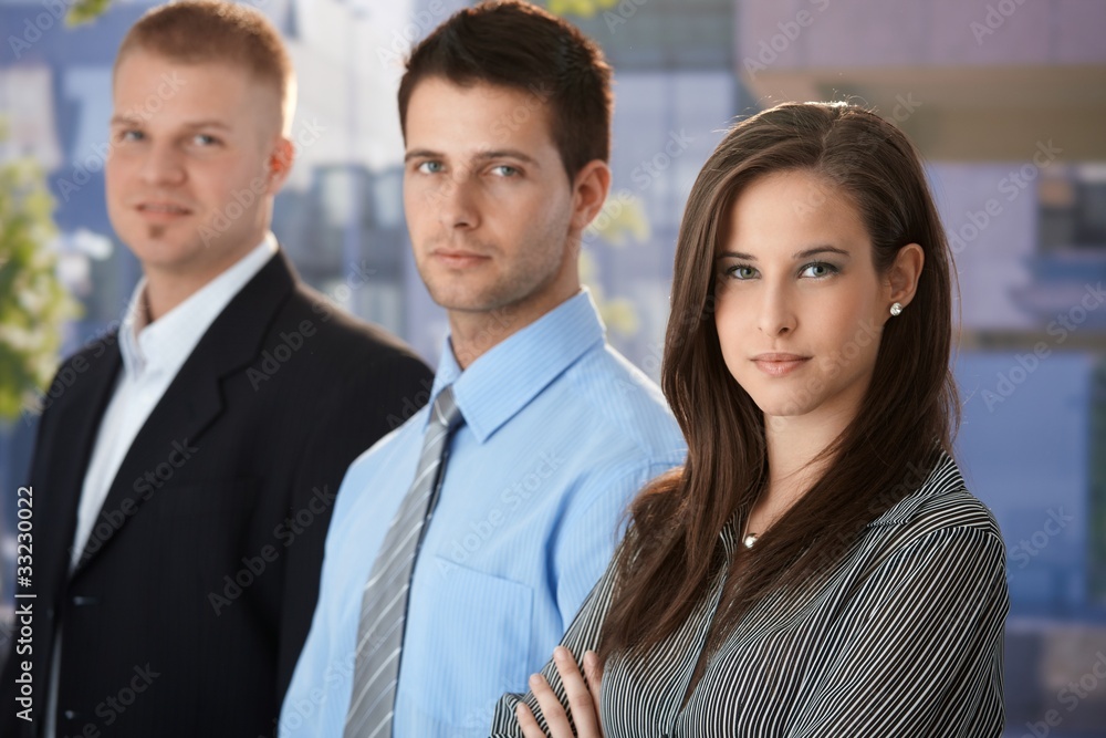 Outdoor portrait of businesspeople Outdoor portrait of businesspeople