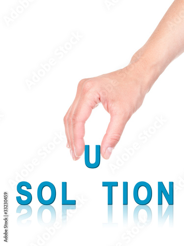 Hand and word solution