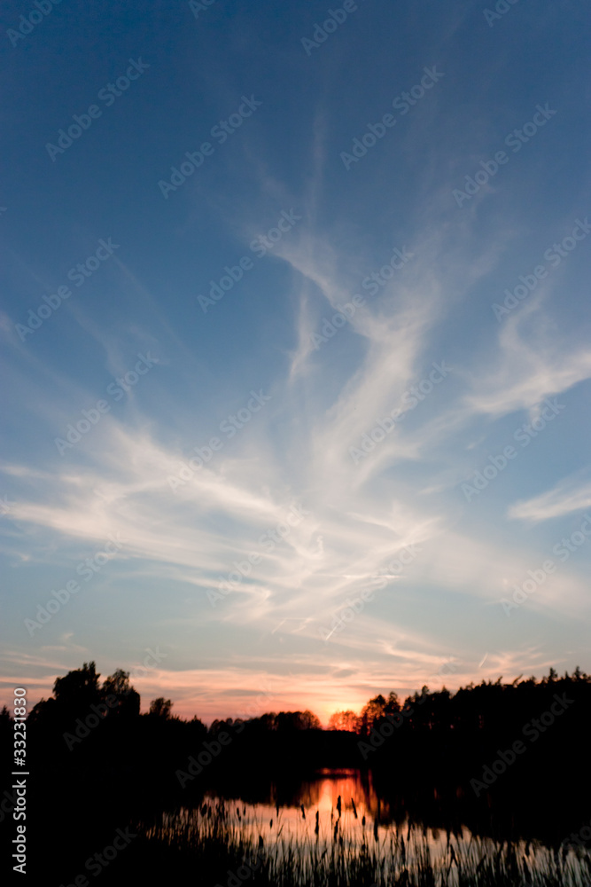 Fototapeta premium romantic sunset