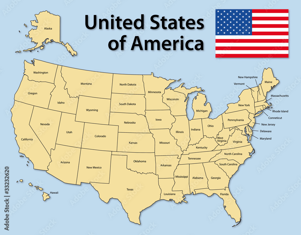 Obraz premium Karte USA