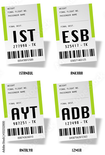 Airport tag bags - Turquie