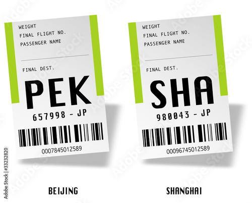 Airport tag bags - Chine