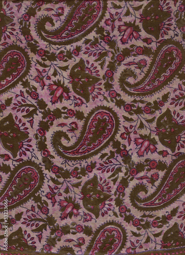 Batik floral indien .