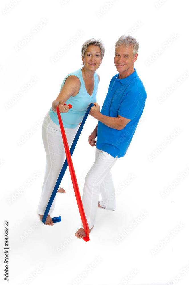 Fitness mit Stretchband Fitness mit Stretchband