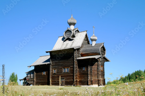 Church of Transfiguration (1707) in museum Khokhlovka, Russia photo