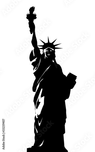 vector illustration of statue of liberty