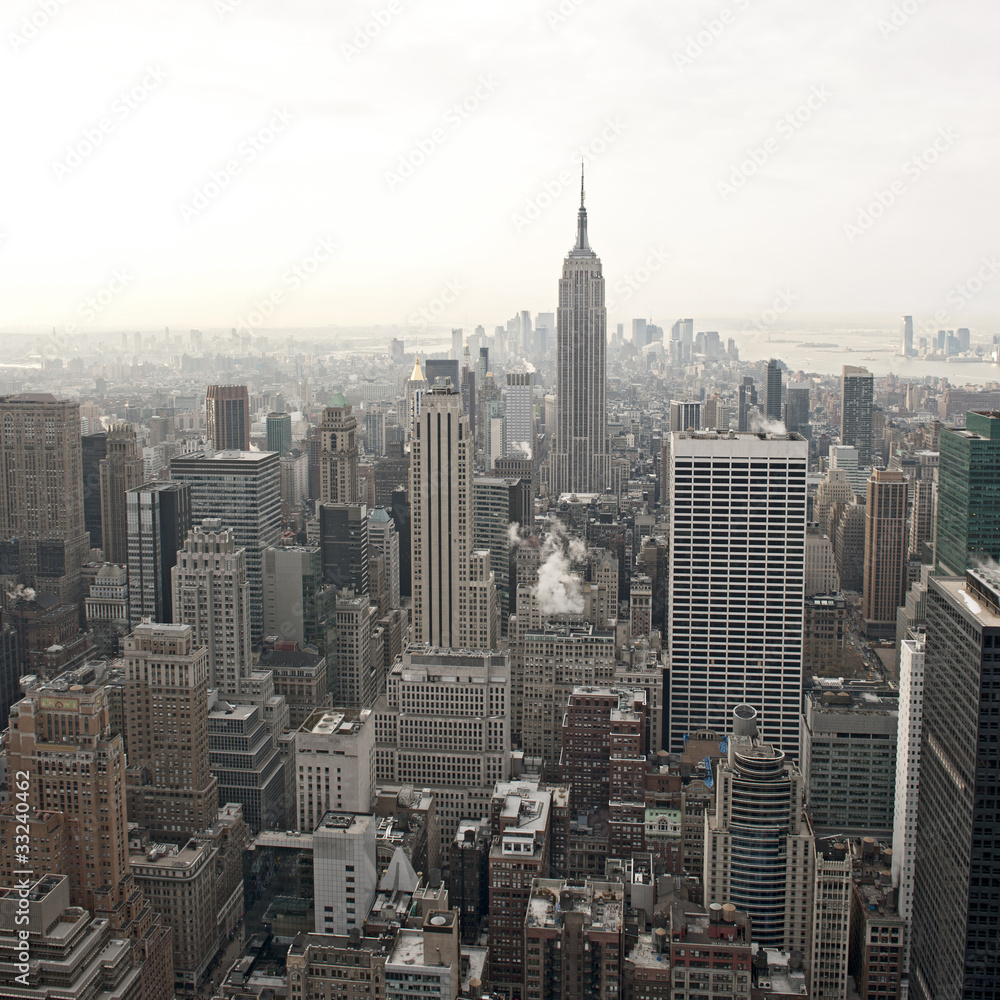 New York City skyline view from Rockefeller Center, New York