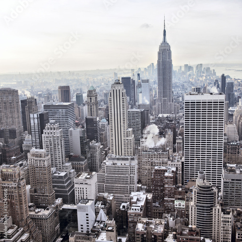 New York City skyline view from Rockefeller Center  New York
