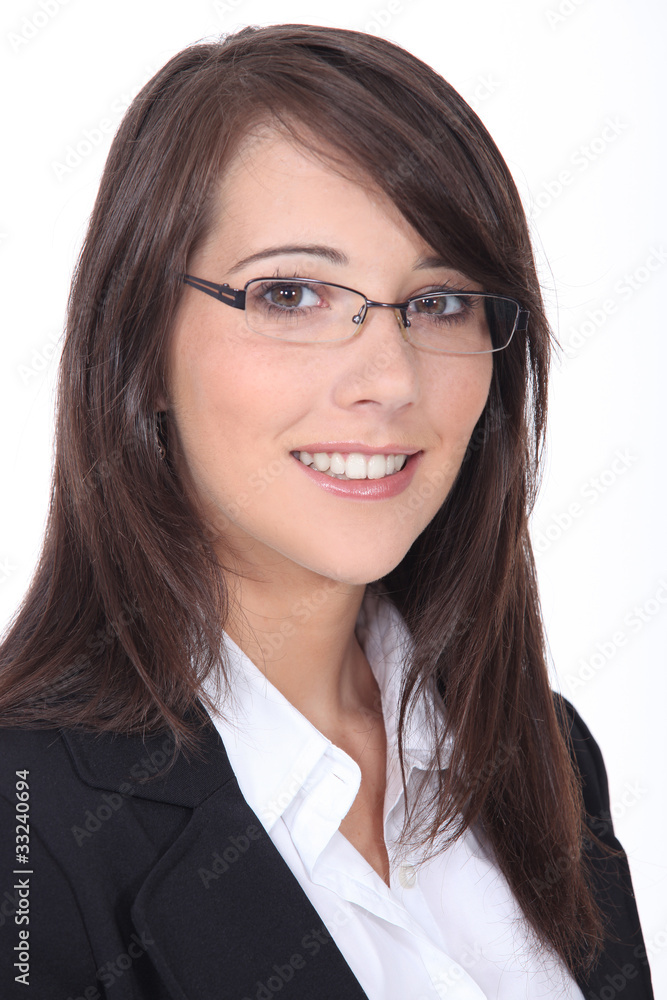 Portrait of a smiling job applicant on white background Portrait of a smiling job applicant on white background