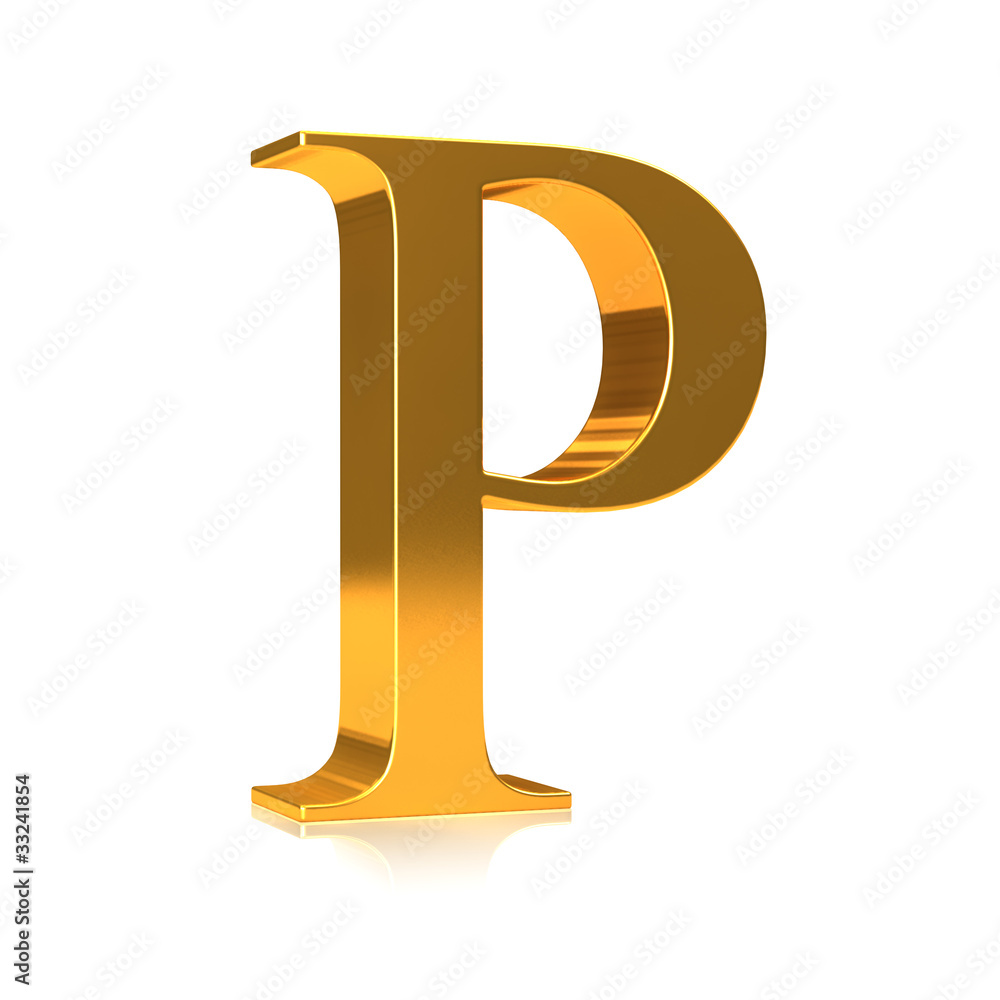 3d Gold letter 3d Gold letter