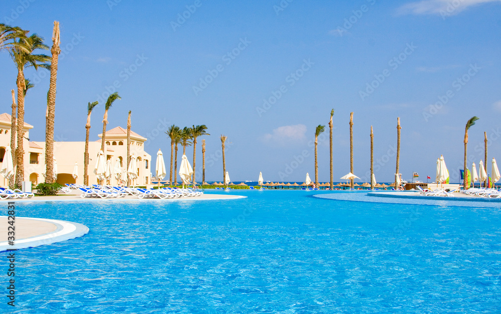 Fototapeta premium Swimming pool . Egypt .