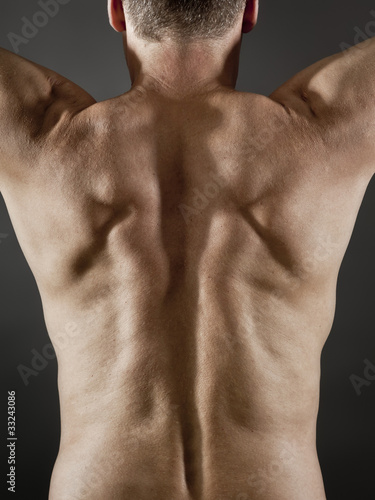 Obraz na plátne middle age man back side