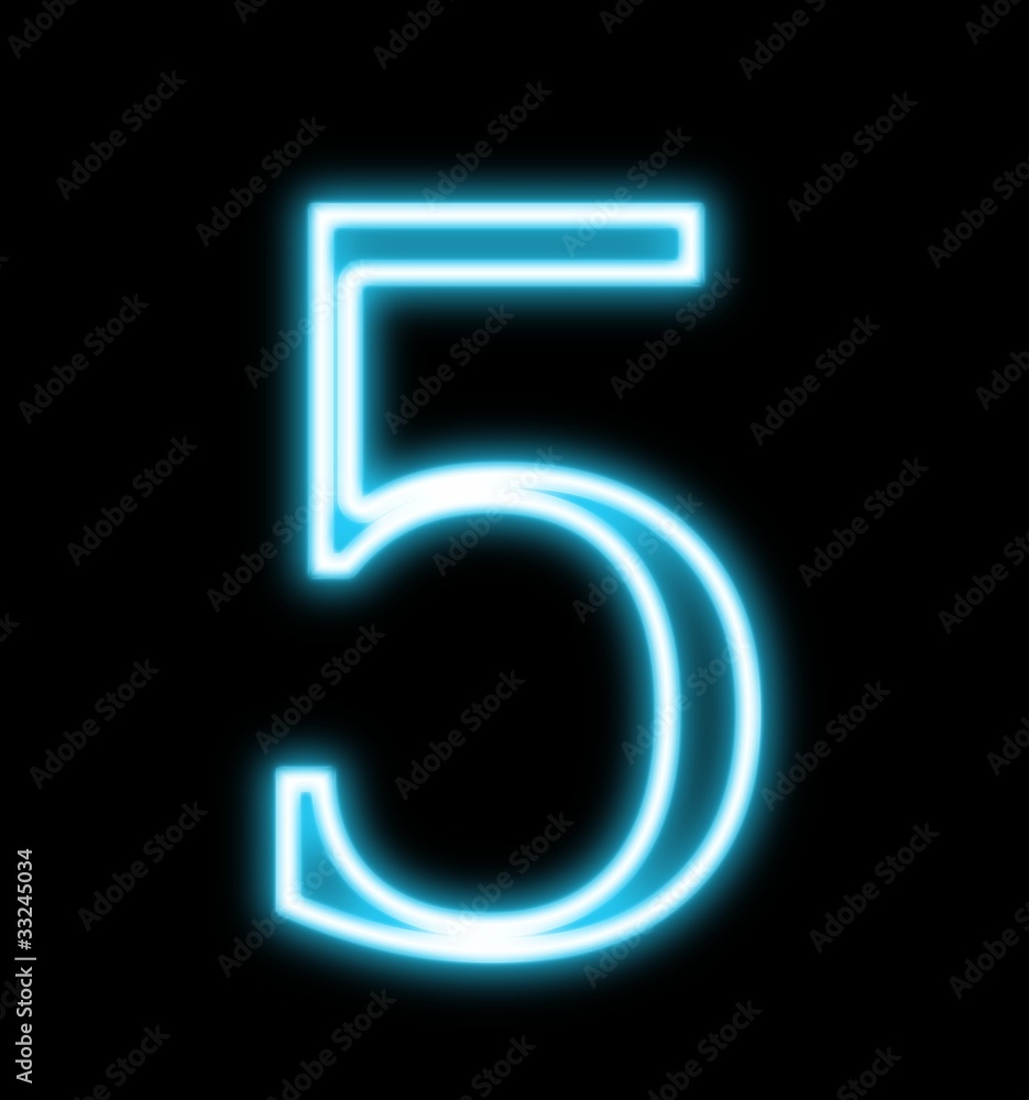 数字、5 数字、5