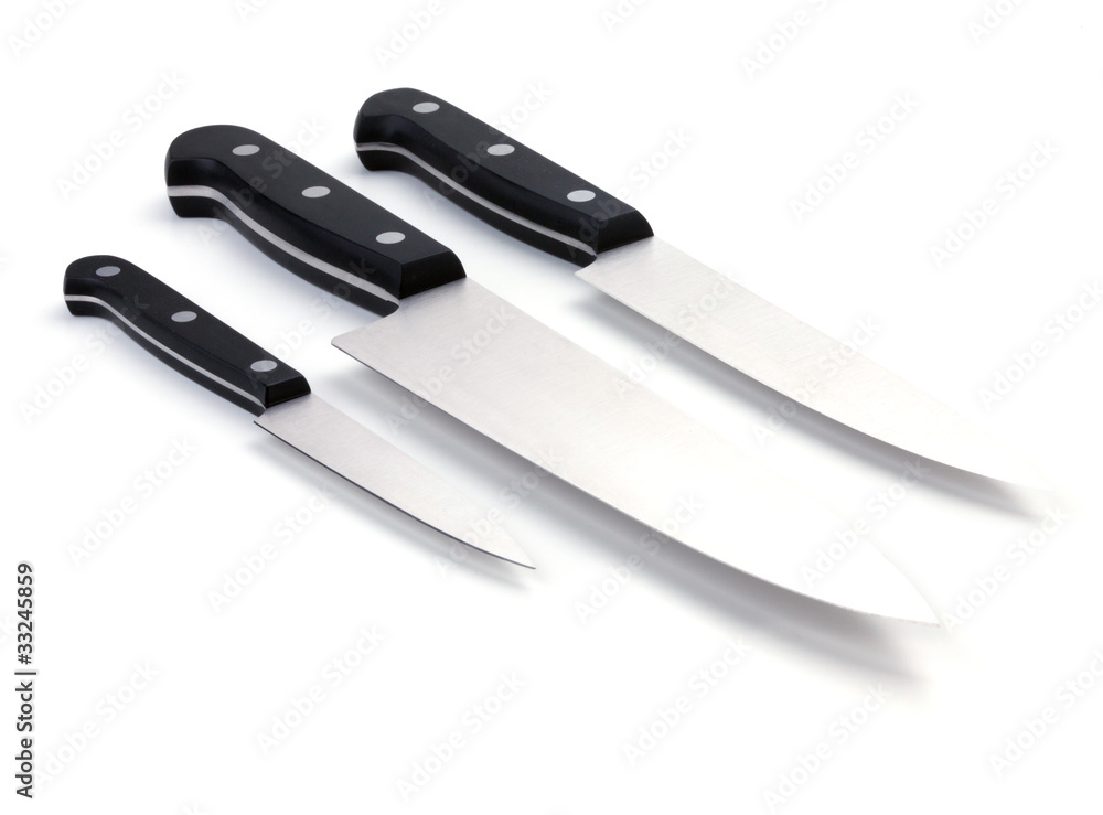 Obraz premium Three kitchen knives