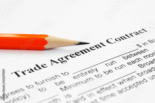 Trade agreement contract