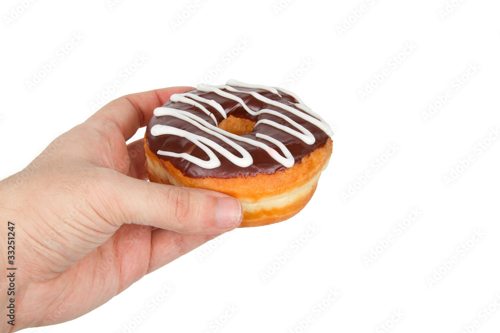 Hand Offering a Delicious Donut Hand Offering a Delicious Donut