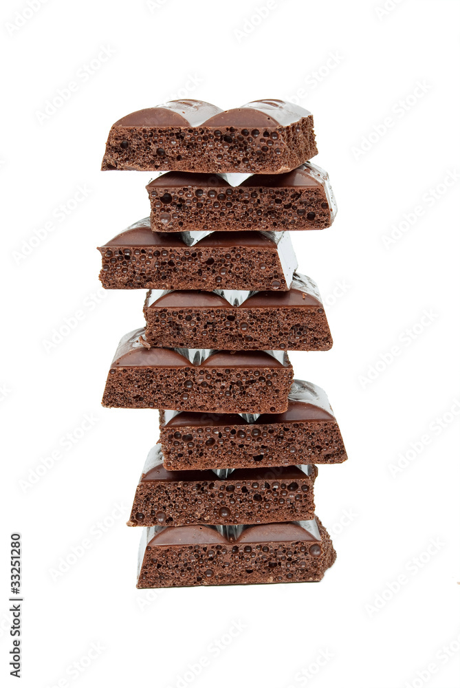 Aerated black chocolate Aerated black chocolate