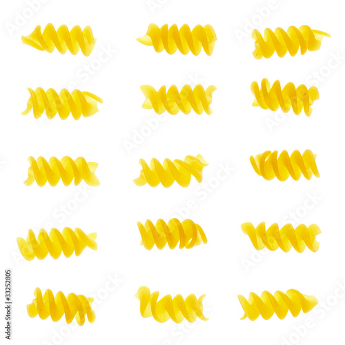 Set of fusilli pasta