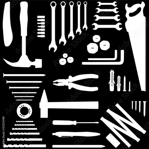 diy tool - silhouette illustration