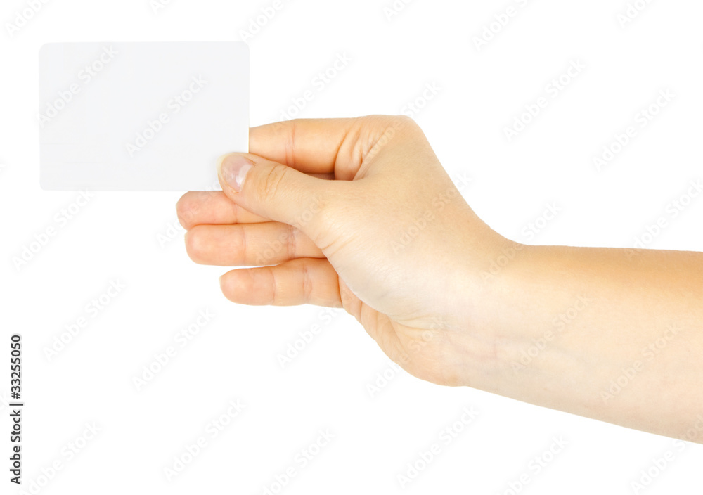 Card in hand Card in hand