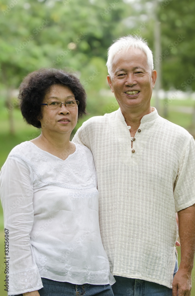 senior asia couple