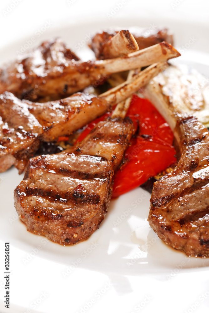 Grilled meat ribs Grilled meat ribs