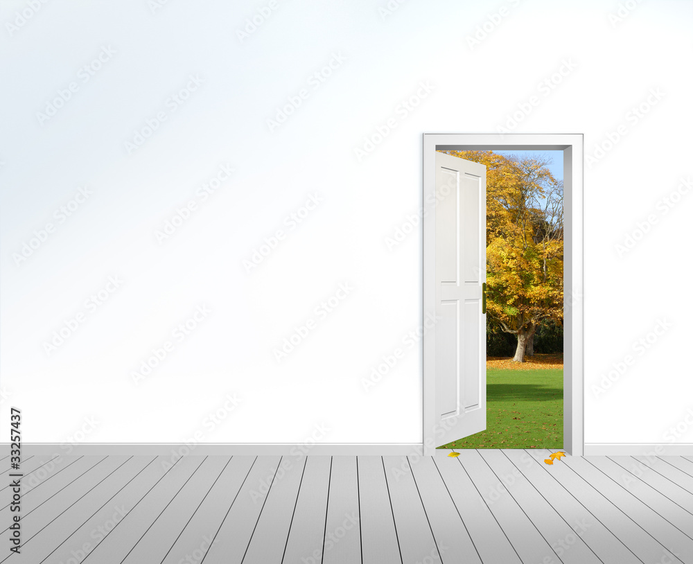 Fototapeta premium Der Herbst steht vor der Tür