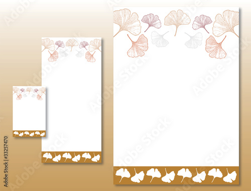 Charte Graphique Feuille Ginkgo - Papier et Carte Visite