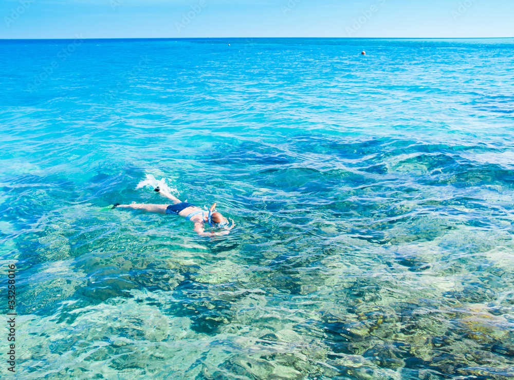 Snorkeling in a Coral Sea