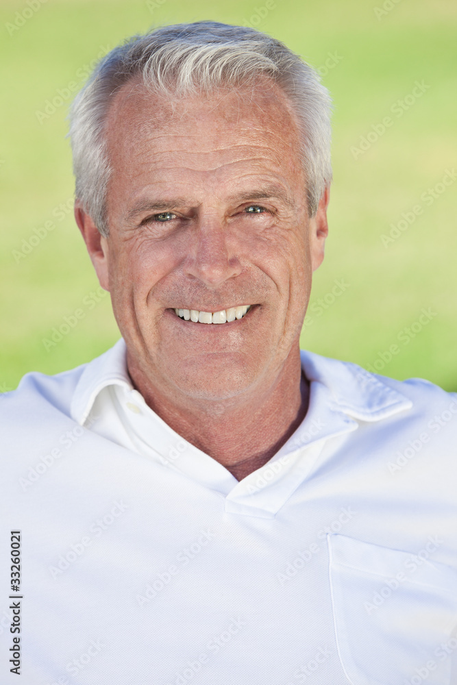 Outdoor Portrait of A Happy Handsome Senior Man Outdoor Portrait of A Happy Handsome Senior Man