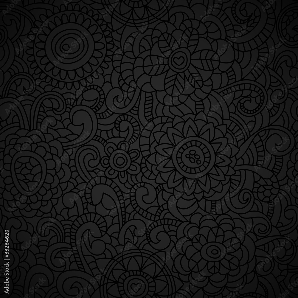 Elegant black seamless pattern Elegant black seamless pattern