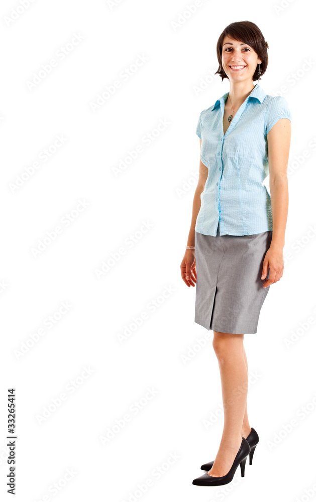 Full length woman isolated on white Full length woman isolated on white