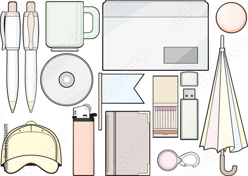 office supplies and template