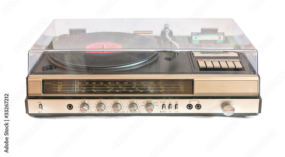 Obraz premium retro music center