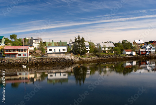 Norwegian village Svolvaer is on the Lofoten