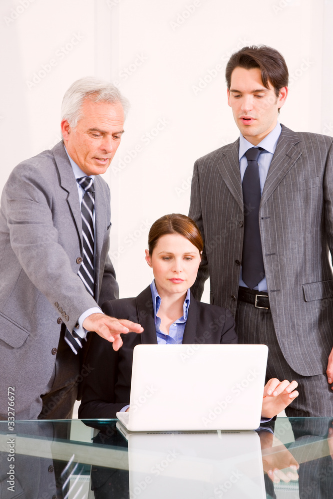 businessman and businesswoman during a meeting businessman and businesswoman during a meeting