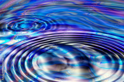 Illustration of oil contaminate water