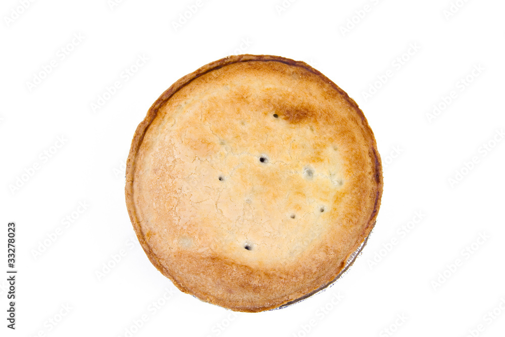 Blueberry Pie Isolated on a White Background Blueberry Pie Isolated on a White Background